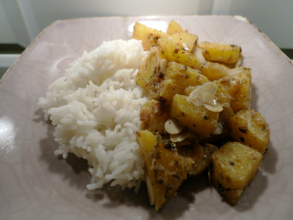 Curry z ananasa